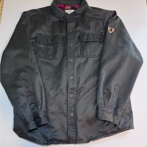Men's Black Button-Up Jacket by Legendary Whitetails